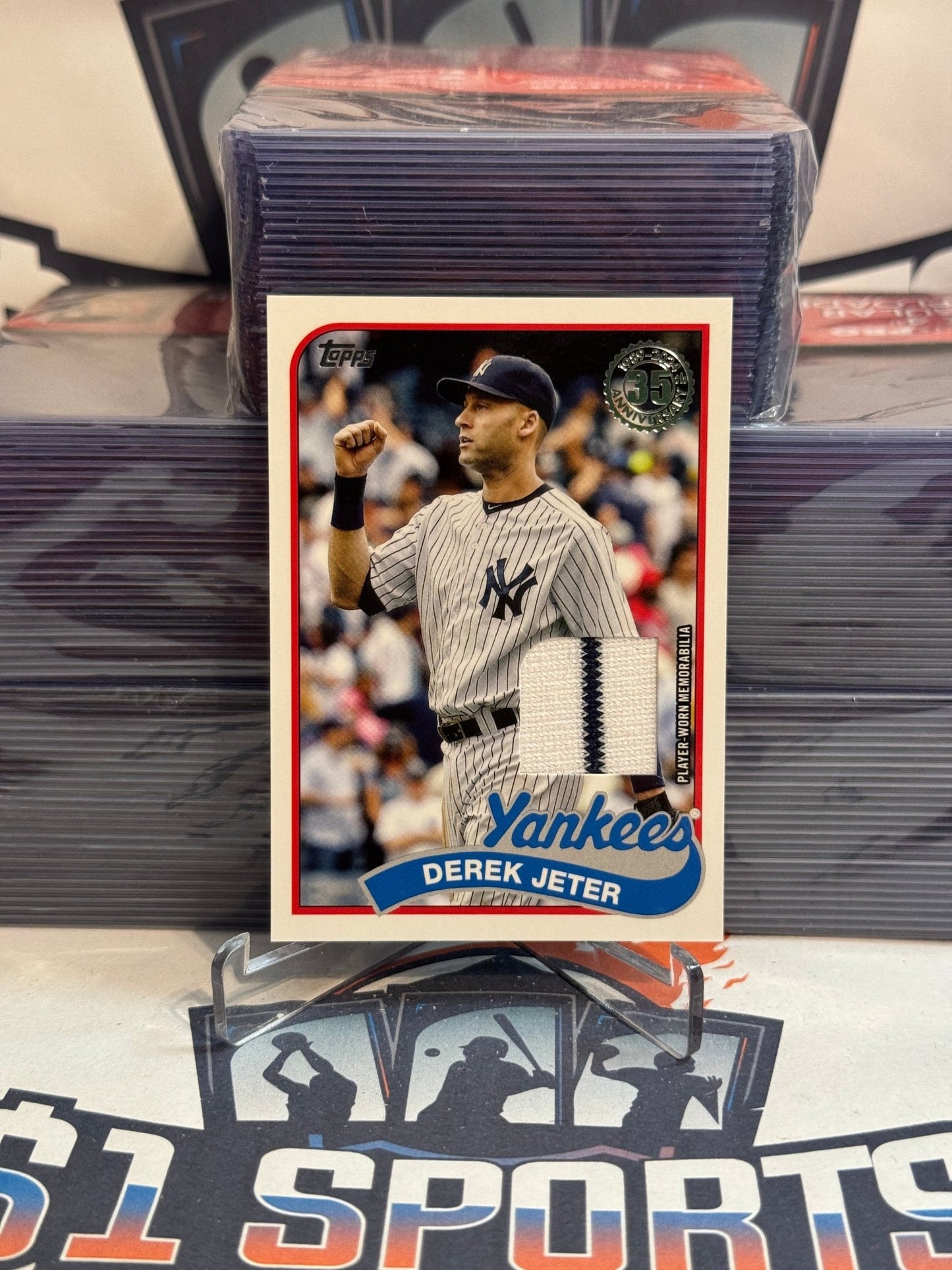 2024 Topps (Pinstripe Relic) Derek Jeter #89BR - DJ