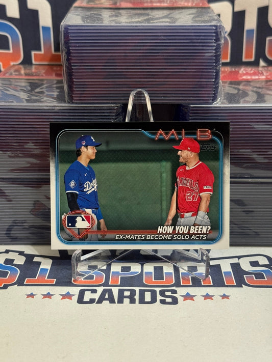 2024 Topps (Veteran Combos) Shohei Ohtani & Mike Trout #US76