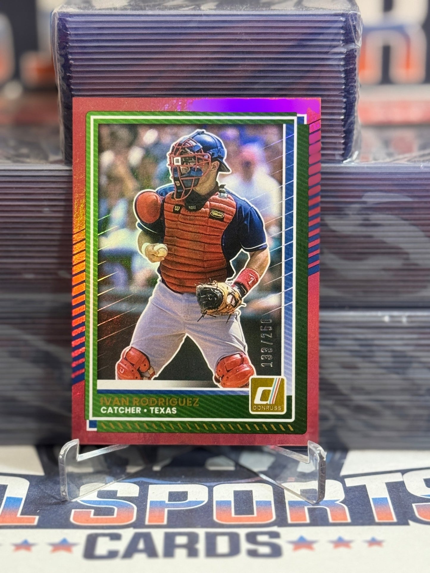 2025 Donruss (Red Foil 133/250) Ivan Rodriguez 21