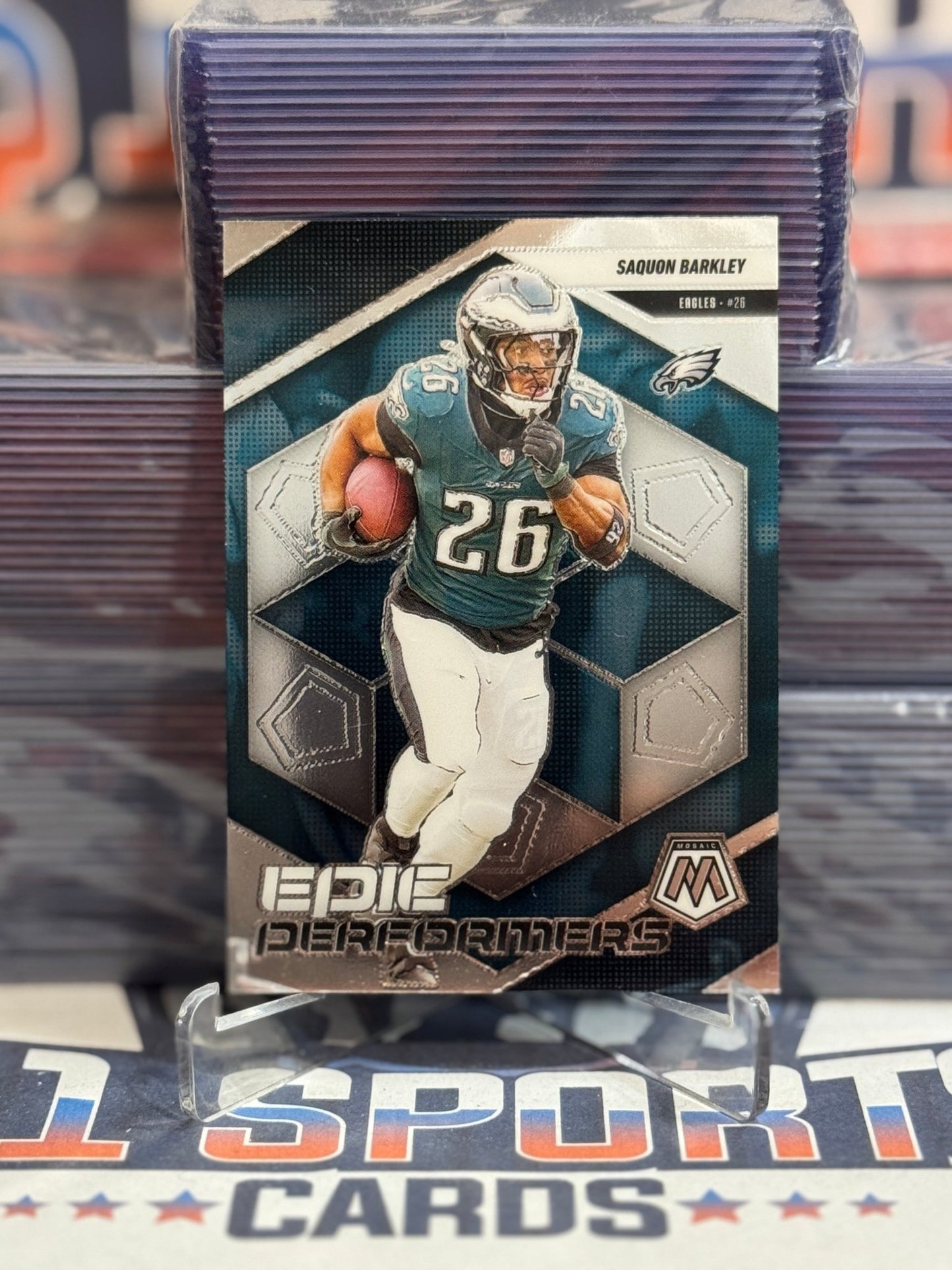 2025 Panini Mosaic (Epic Performers) Saquon Barkley 2