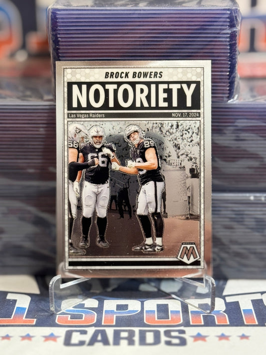 2025 Panini Mosaic (Notoriety) Brock Bowers 10