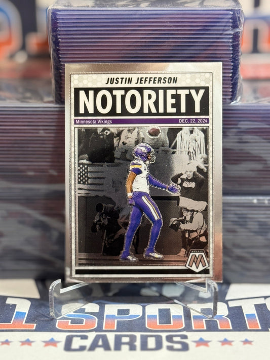 2025 Panini Mosaic (Notoriety) Justin Jefferson 6