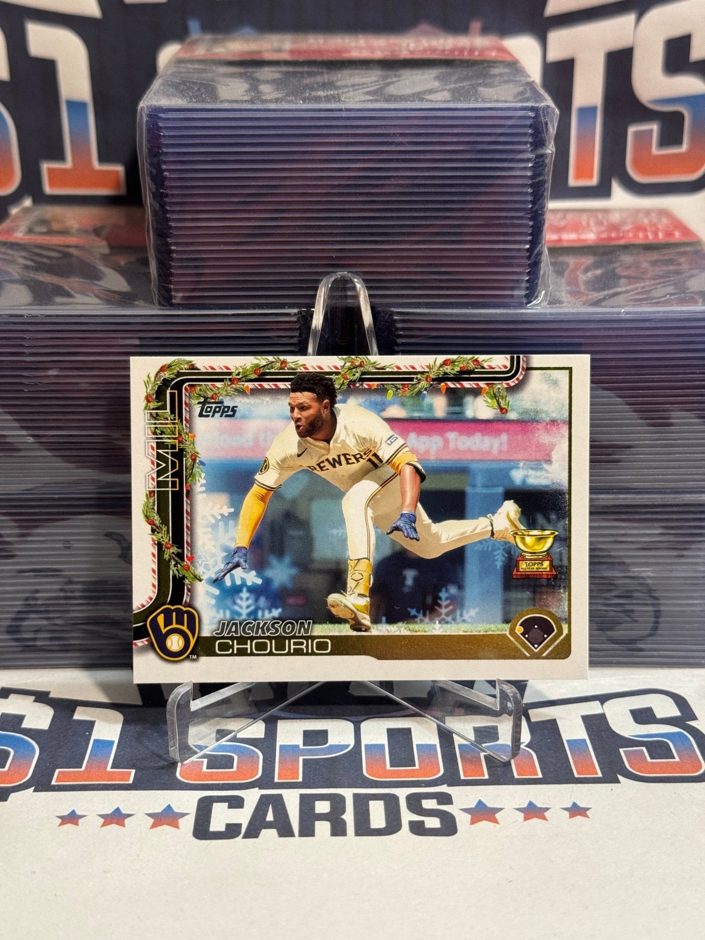 2025 Topps Holiday (Rookie Cup) Jackson Chourio H182