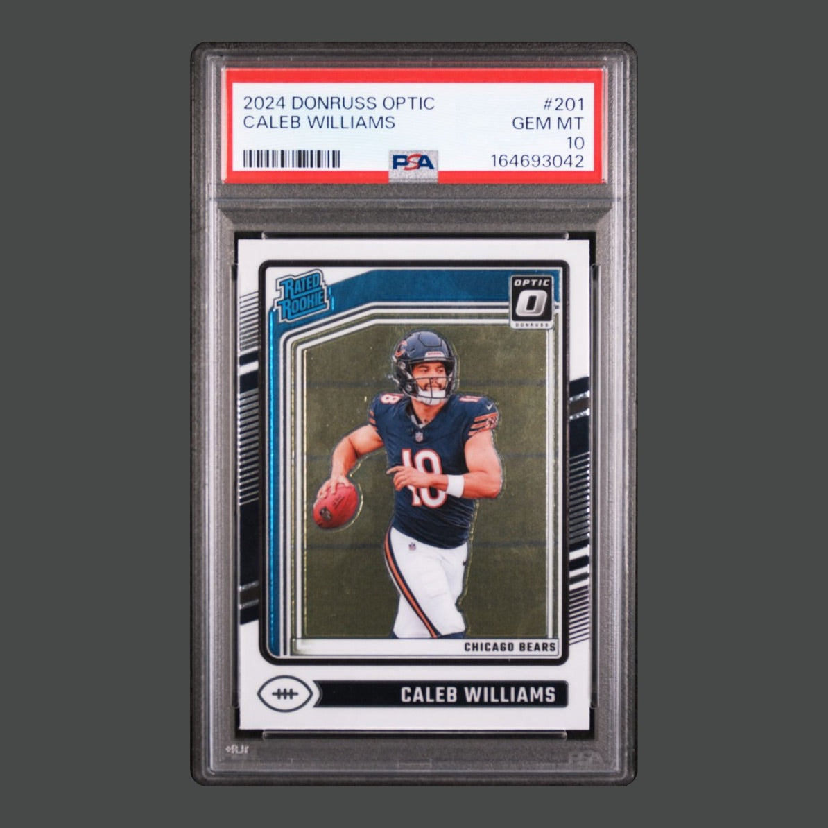 2024 Donruss Optic (Rated Rookie) Caleb Williams #201 - PSA 10
