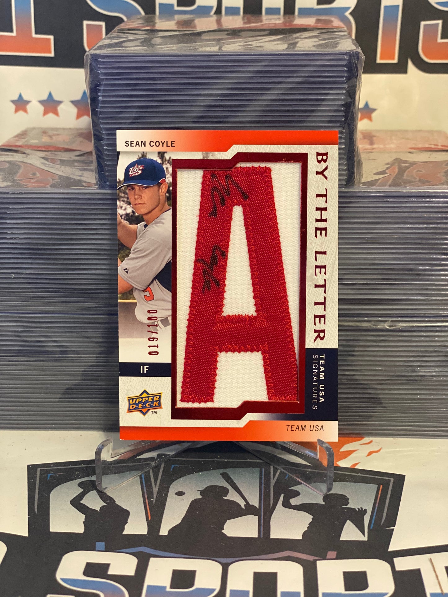 2009 Upper Deck (By The Letter Auto & Relic 019/100) Sean Coyle #BTLU-SC