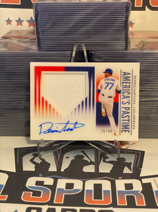 2019 Panini Chronicles (America's Pastime Auto & Relic 26/99) Dennis Santana #APS-DS