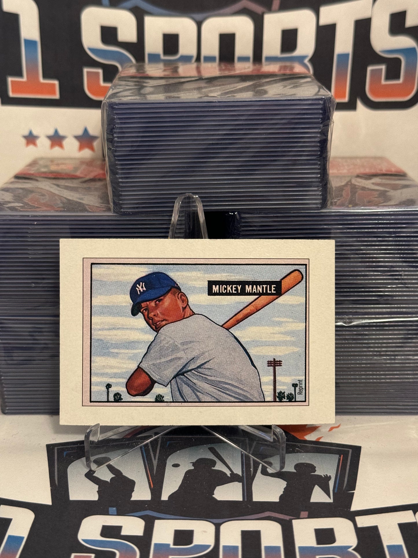 1989 Bowman (1951 Reprint) Mickey Mantle #5