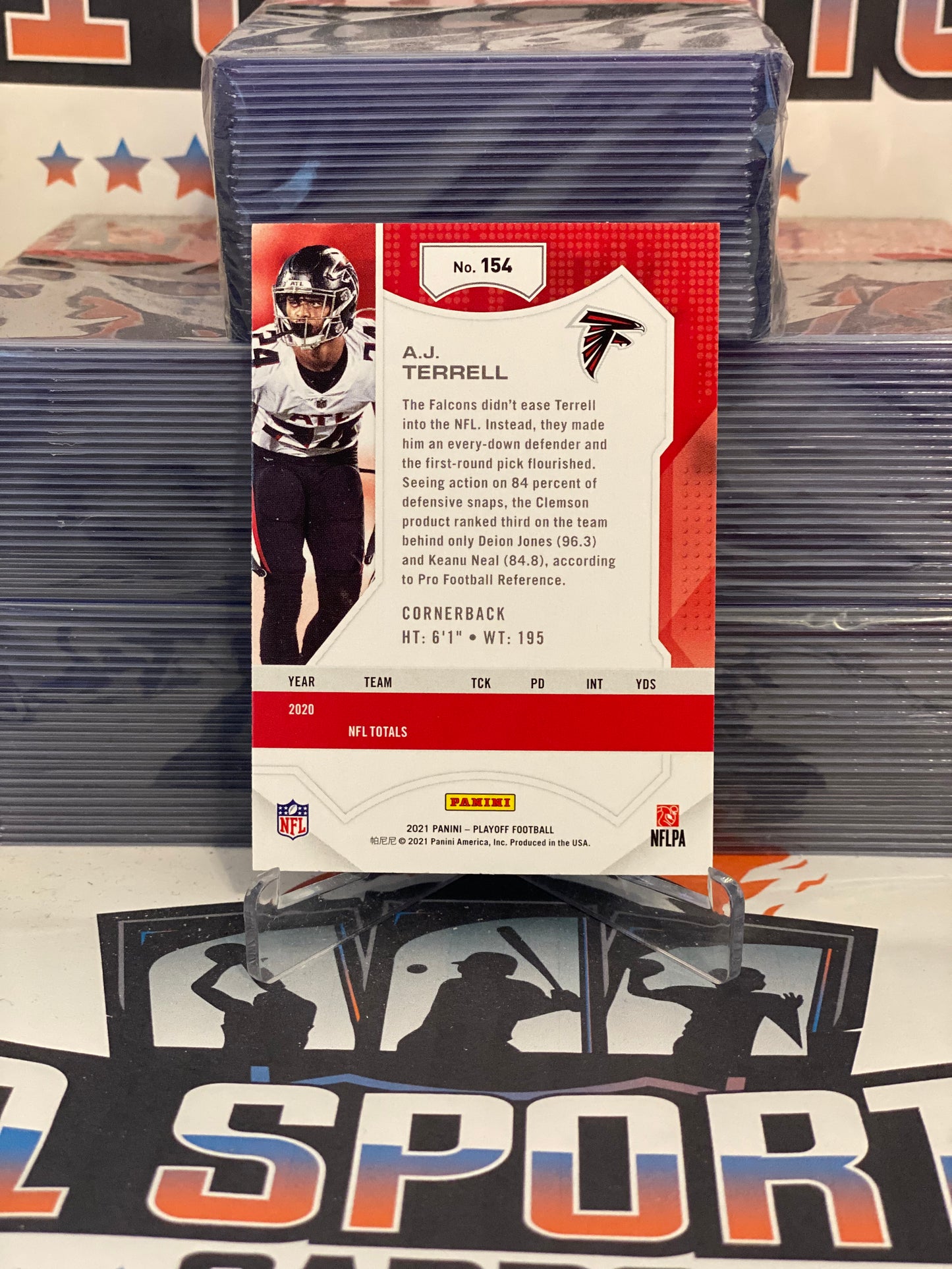 2021 Panini Playoff (Missing Stats) A.J. Terrell #154