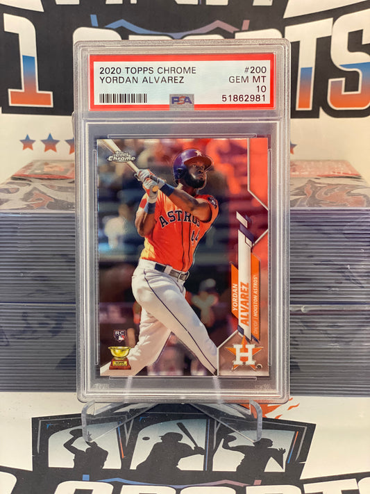 2020 Topps Chrome Yordan Alvarez Rookie #200 - PSA 10