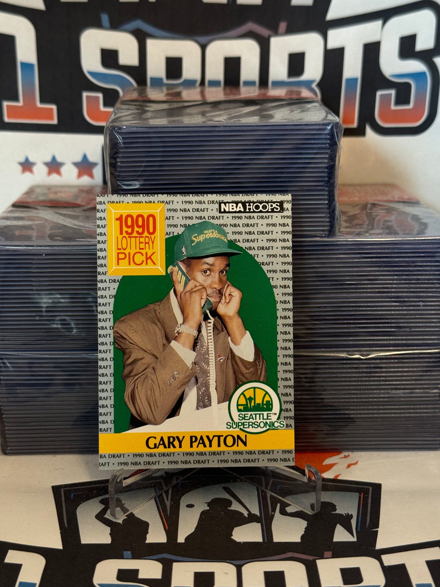 1990 NBA Hoops (NBA Draft) Gary Payton Rookie #391