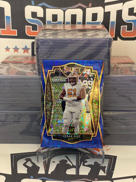 2020 Panini Select (Blue Disco Prizm 02/25) Cesar Ruiz Rookie #191