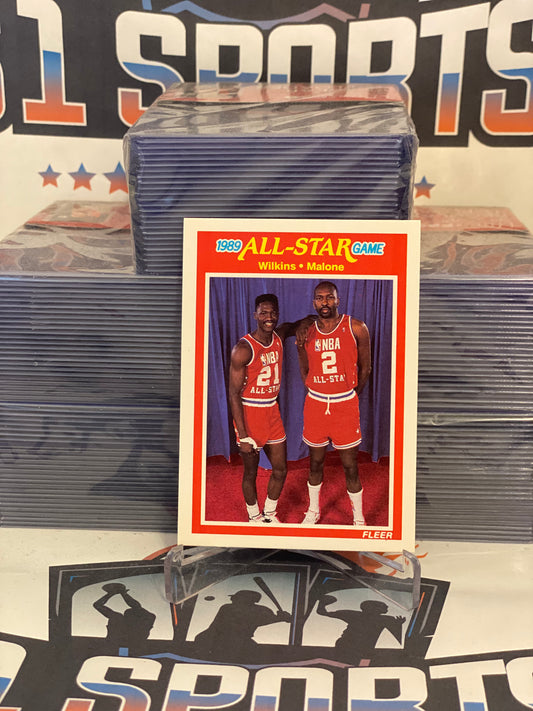 1989 Fleer (All-Star Game) Dominique Wilkins & Karl Malone #165