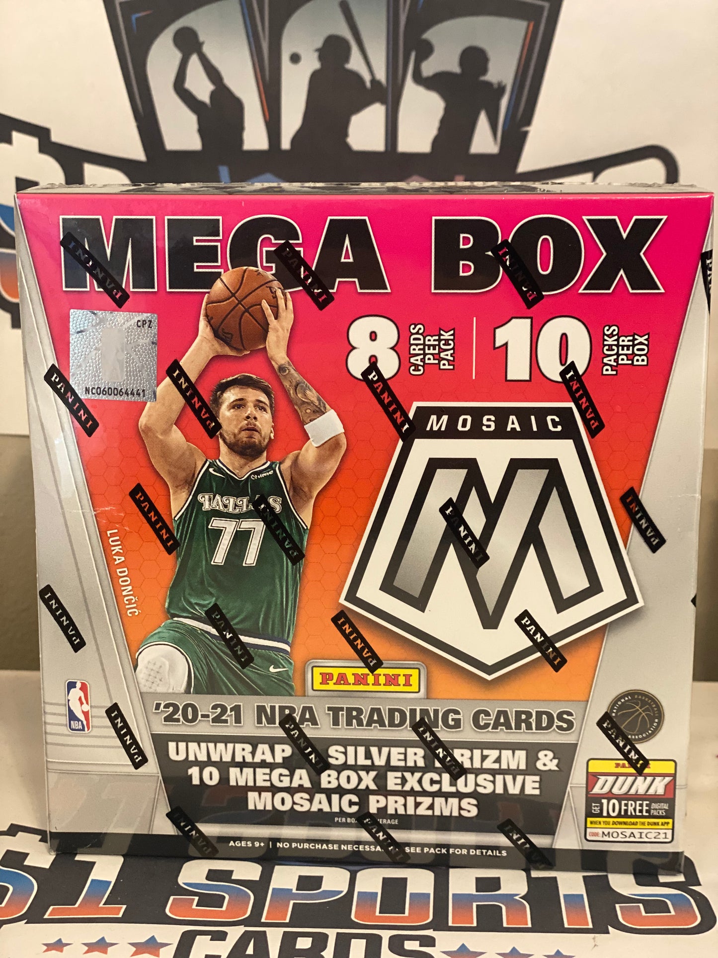 2020-21 Panini Mosaic NBA Basketball (Walmart) Mega Box