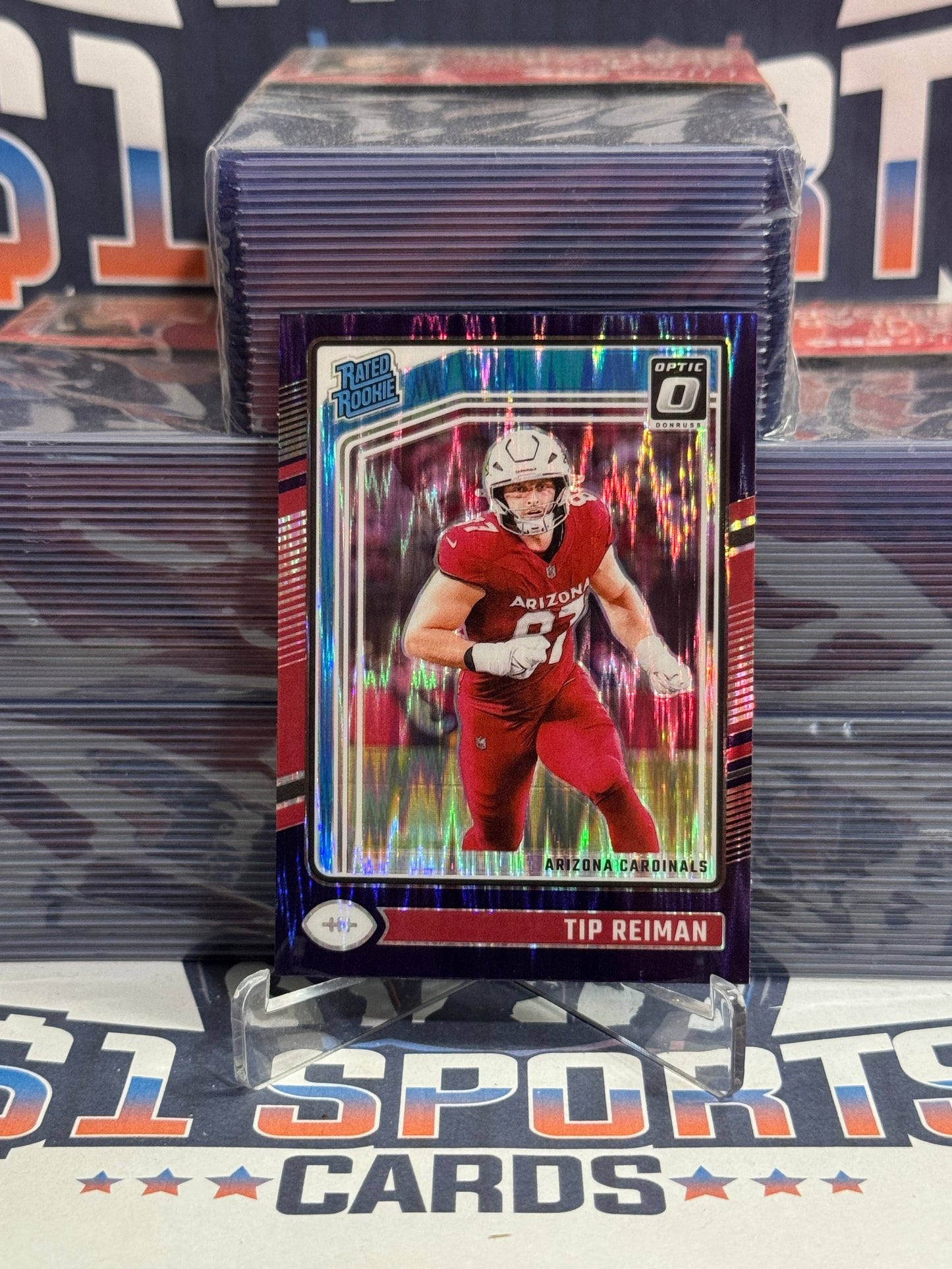 2024 Donruss Optic (Purple Shock Prizm, Rated Rookie) Tip Reiman #292