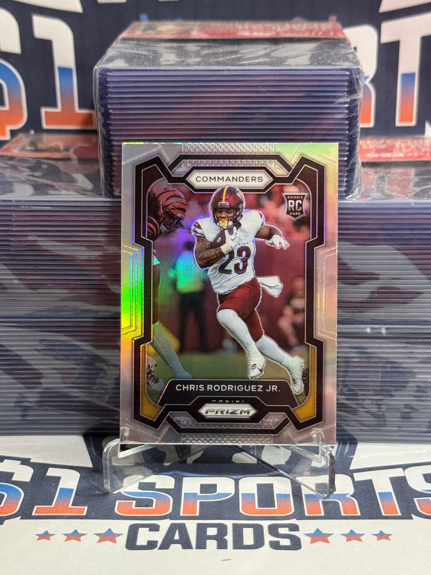 2023 Panini Prizm (Silver Prizm) Chris Rodriguez Jr. Rookie #398