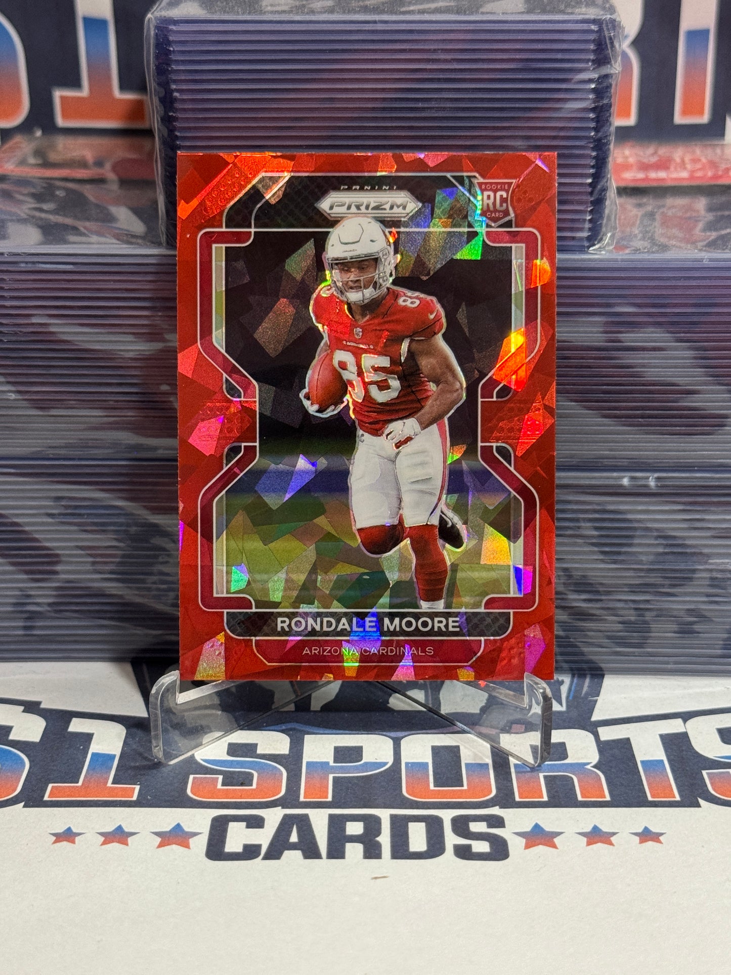 2021 Panini Prizm (Red Ice Prizm) Rondale Moore Rookie #347