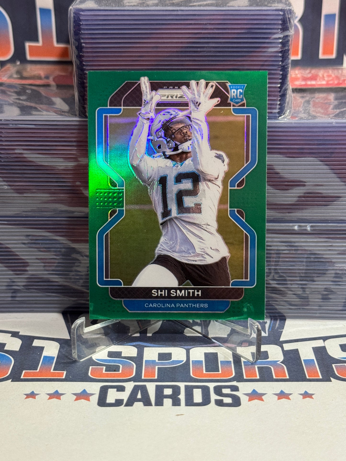 2021 Panini Prizm (Green Prizm) Shi Smith Rookie #408