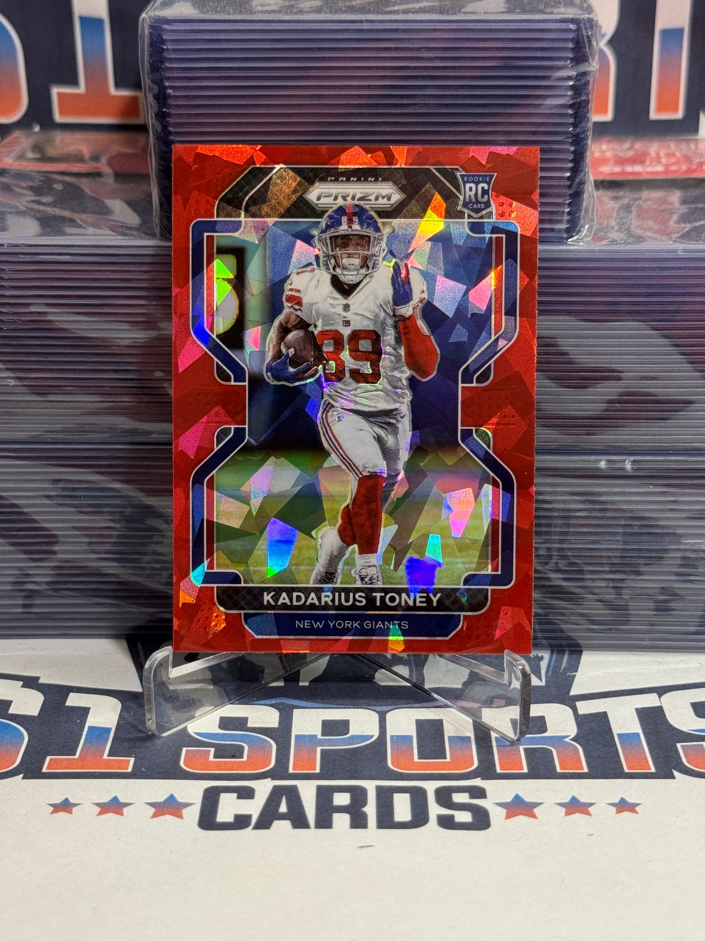 2021 Panini Prizm (Red Ice Prizm) Kadarius Toney Rookie #342