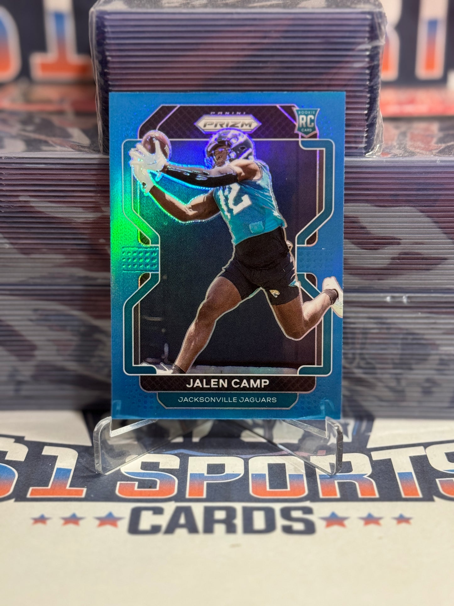 2021 Panini Prizm (Light Blue Prizm) Jalen Camp Rookie #410