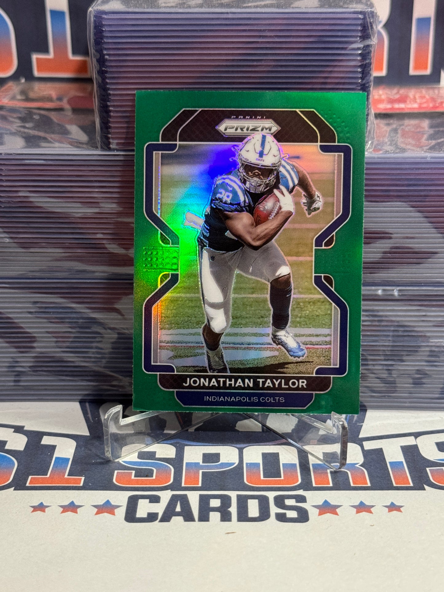 2021 Panini Prizm (Green Prizm) Jonathan Taylor #25