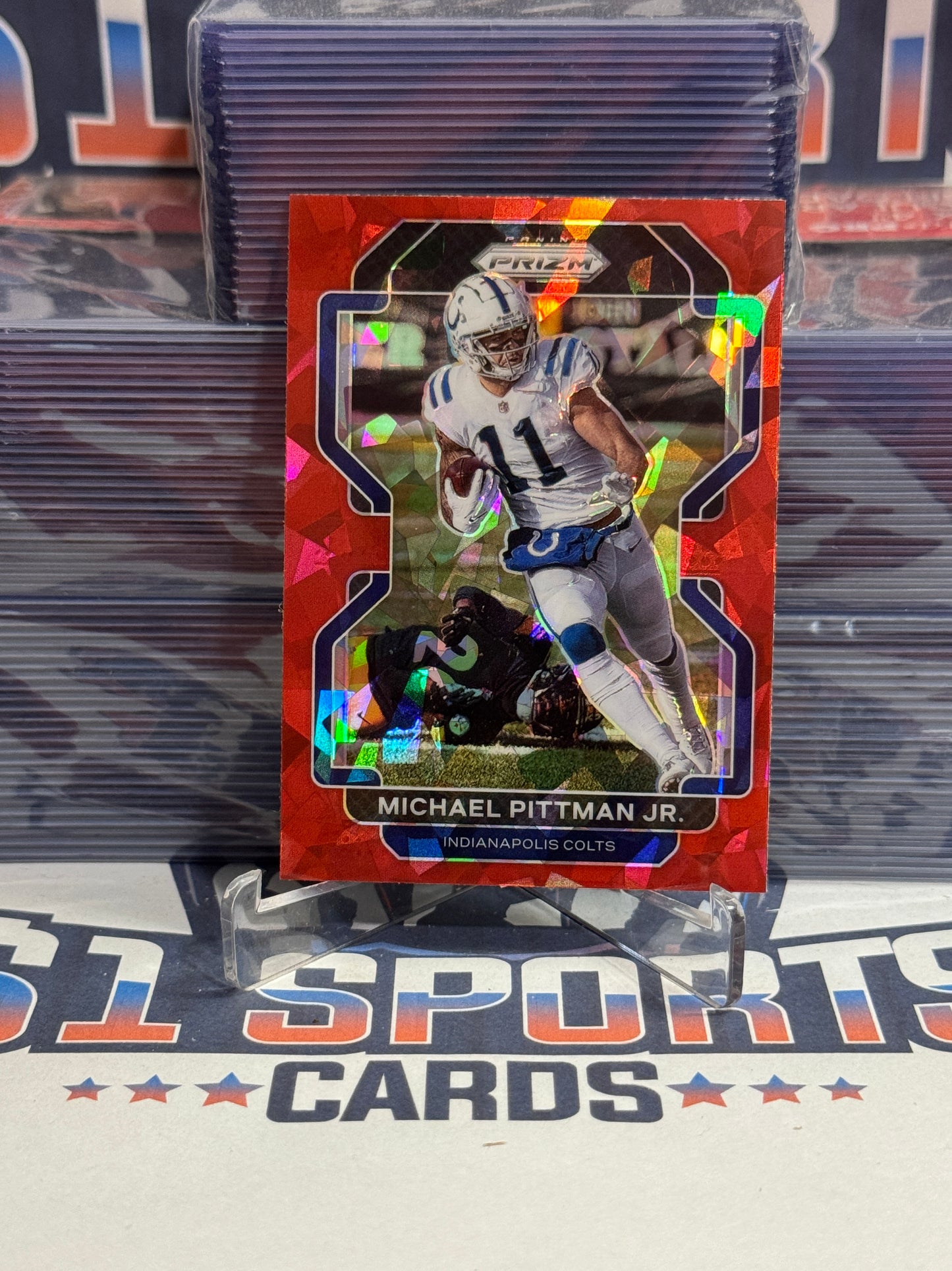 2021 Panini Prizm (Red Ice Prizm) Michael Pittman Jr. #22