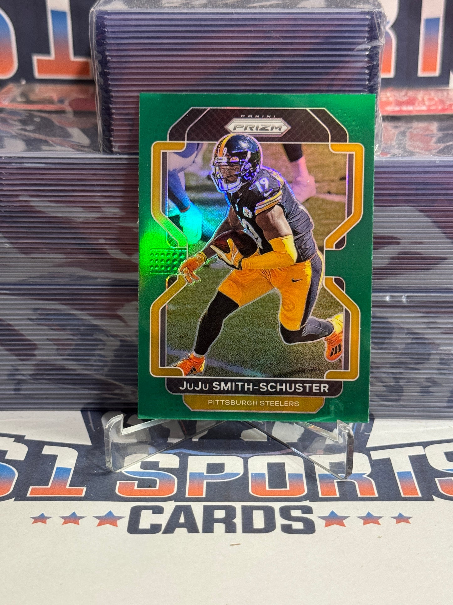 2021 Panini Prizm (Green Prizm) JuJu Smith-Schuster #249