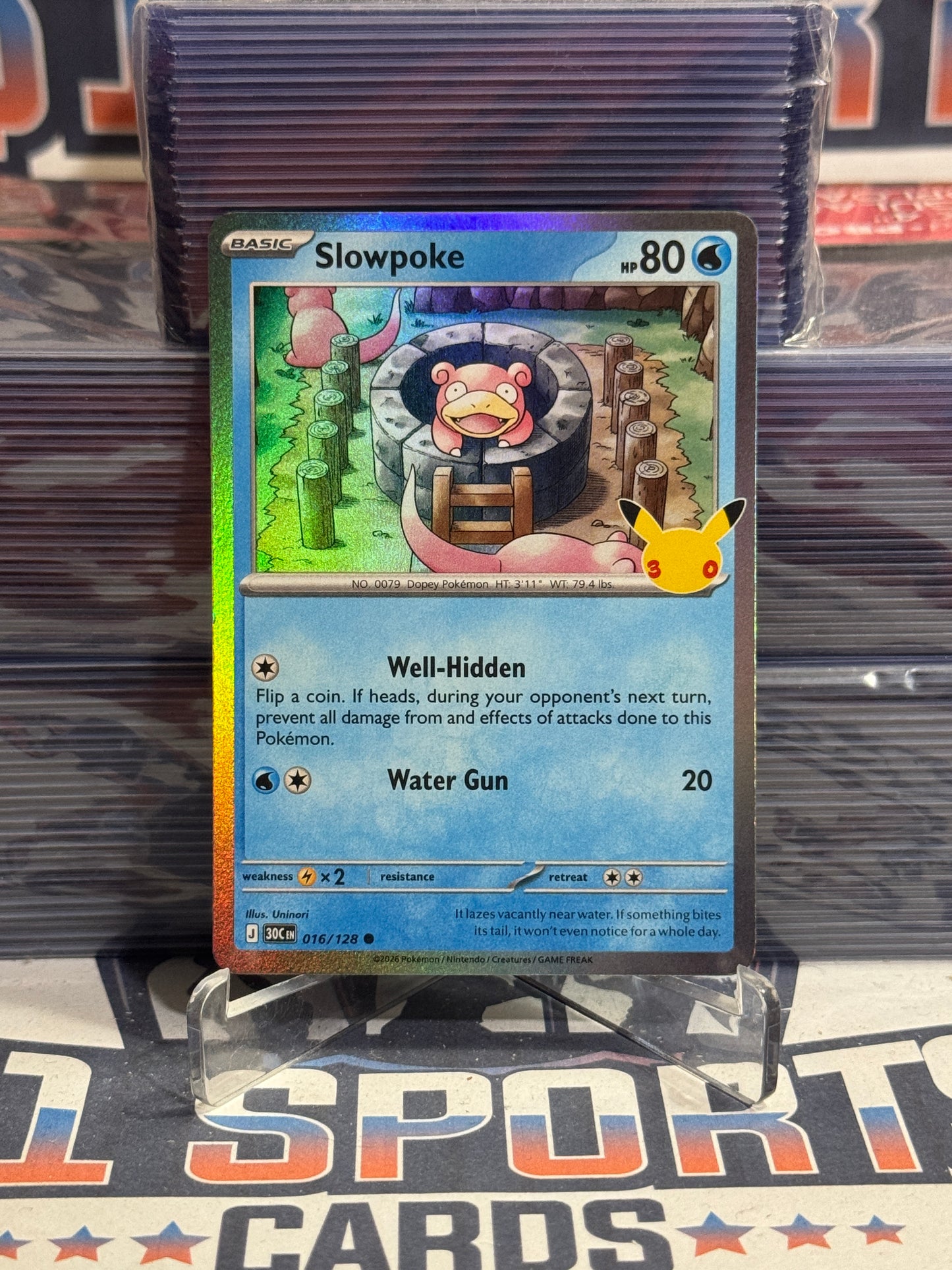 Pokemon TCG: 30th Celebration - Slowpoke (Holo, Common) #16