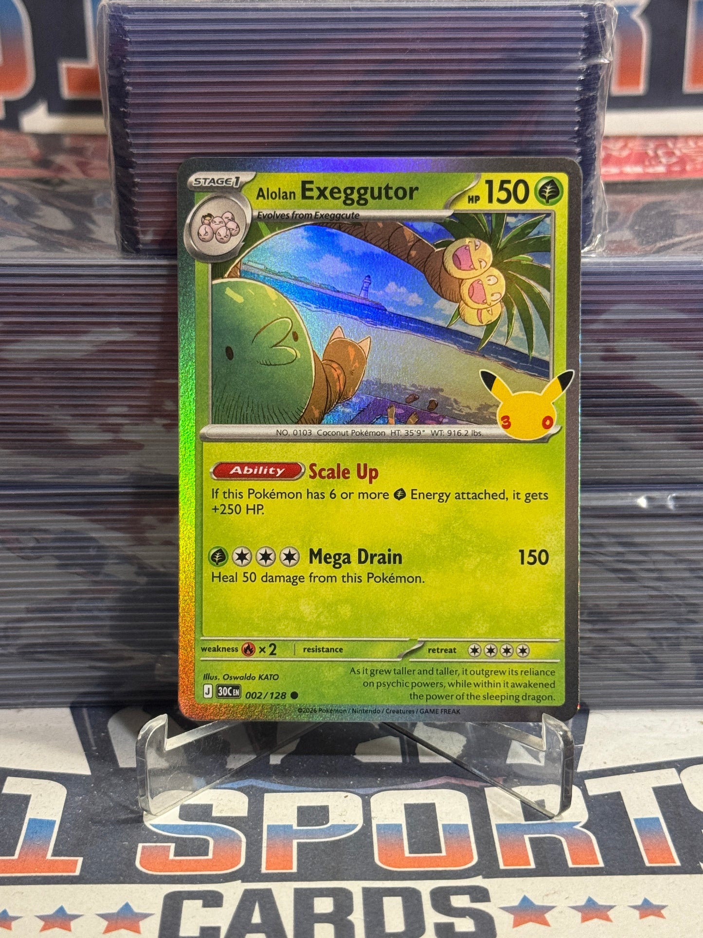 Pokemon TCG: 30th Celebration - Alolan Exeggutor (Holo, Common) #2