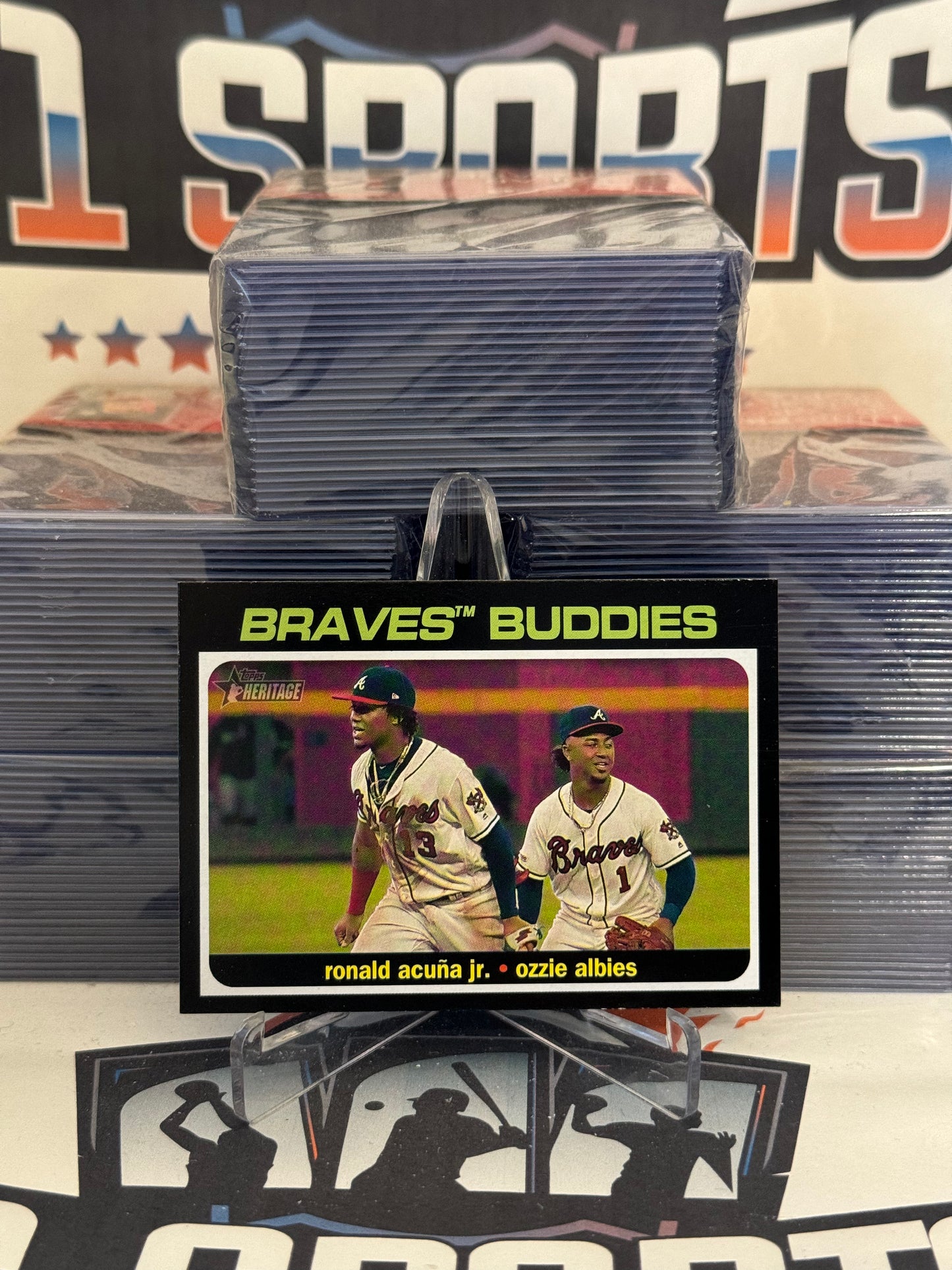 2020 Topps Heritage (Braves Buddies) Ronald Acuna Jr. & Ozzie Albies #CC-10