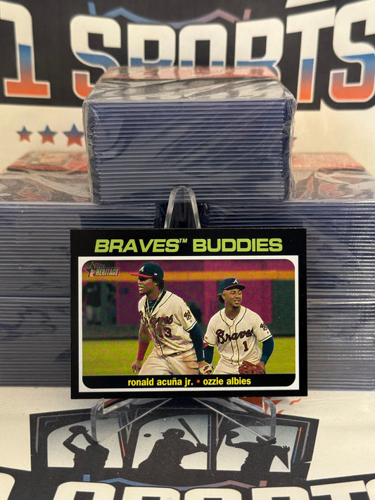 2020 Topps Heritage (Braves Buddies) Ronald Acuna Jr. & Ozzie Albies #CC-10