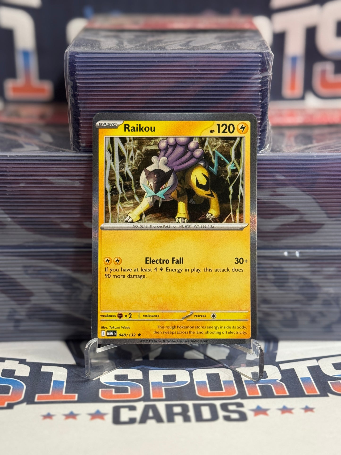 Pokemon TCG: Mega Evolution - Raikou (Reverse Holo, Rare) #48