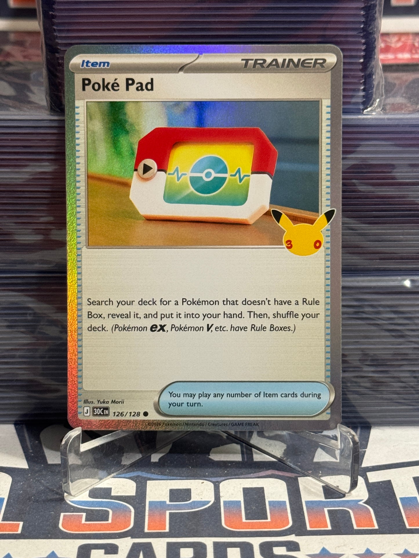 Pokemon TCG: 30th Celebration - Poke Pad (Holo, Common) #126