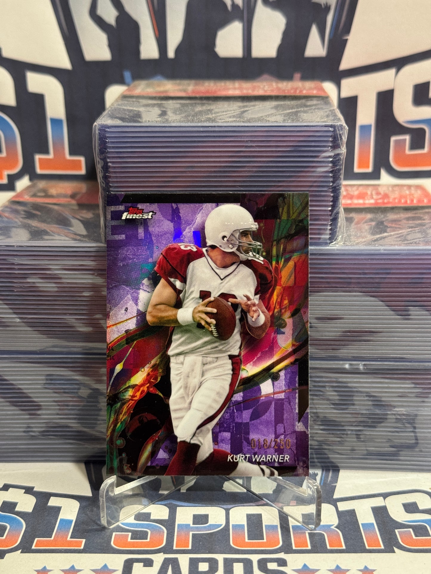 2024 Topps Finest (Purple Refractor 18/250) Kurt Warner #2