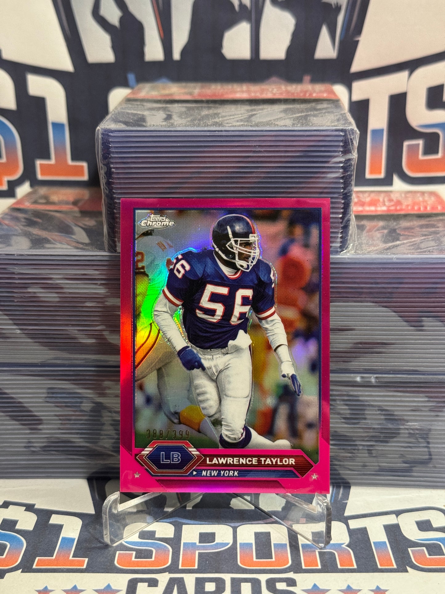 2024 Topps Chrome (Pink Refractor 388/399) Lawrence Taylor #43