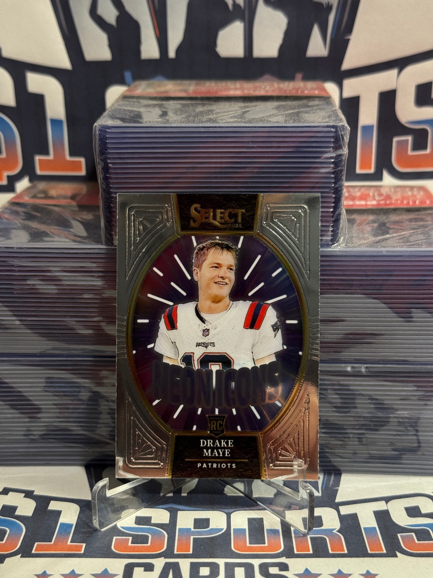 2024 Panini Select (Neon Icons) Drake Maye Rookie #15