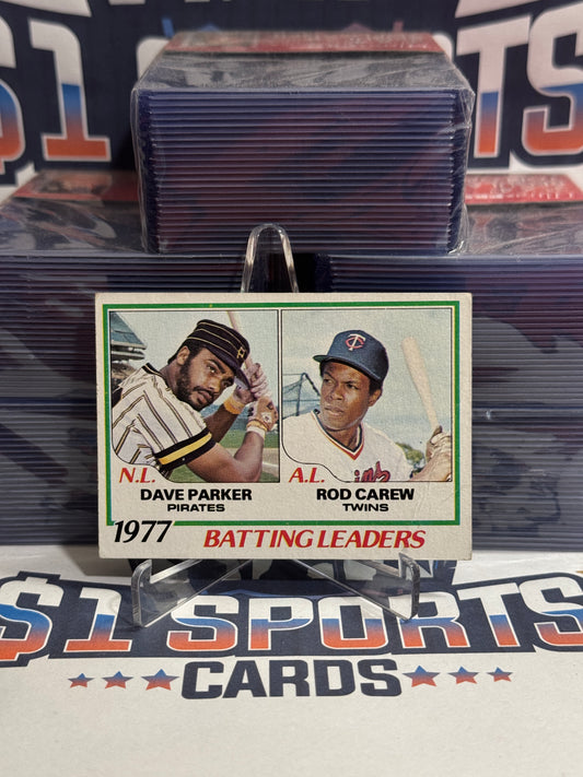 1978 Topps (Batting Leaders) Rod Carew & Dave Parker #201