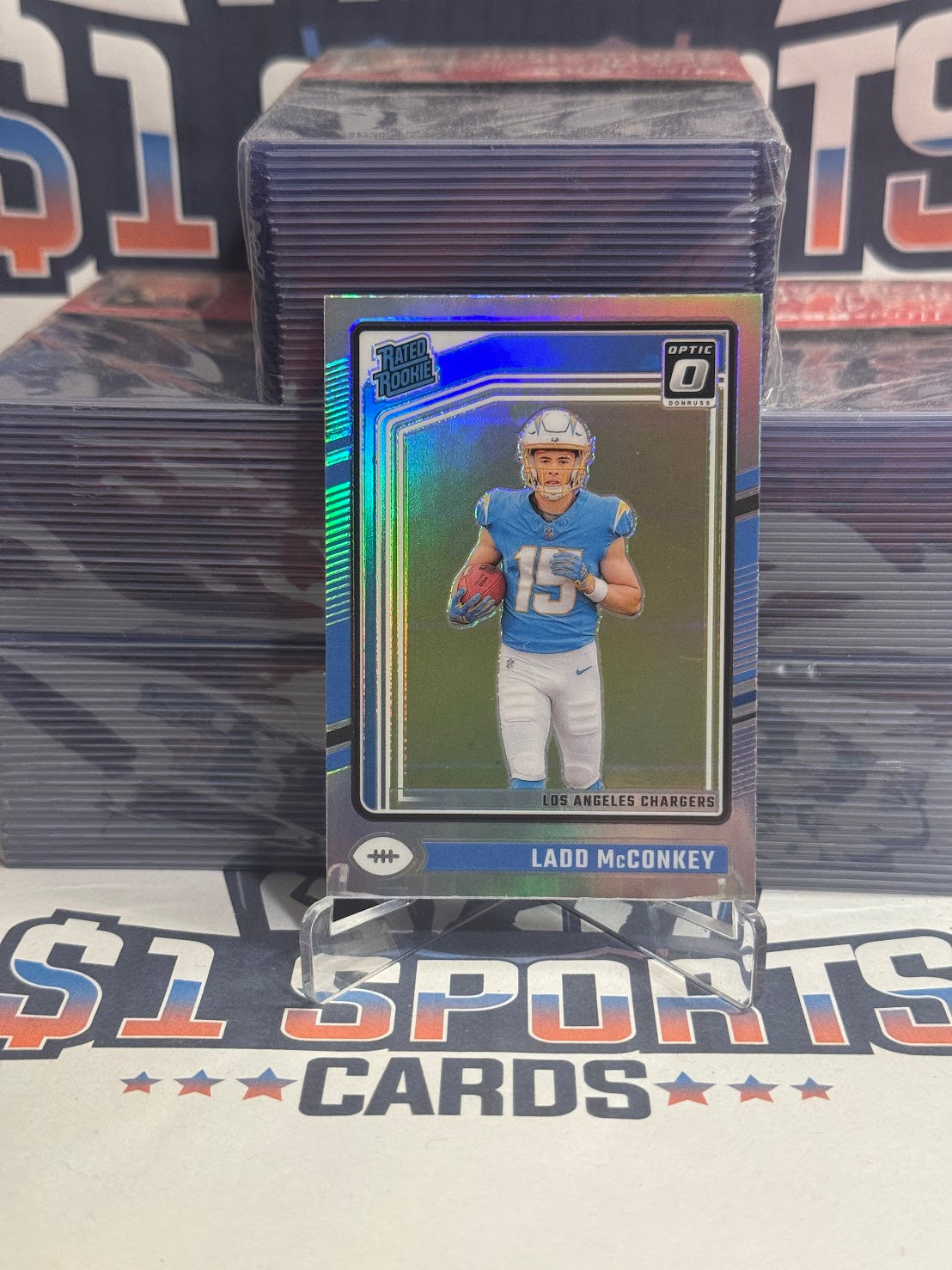2024 Donruss Optic (Holo Prizm, Rated Rookie) Ladd McConkey #266