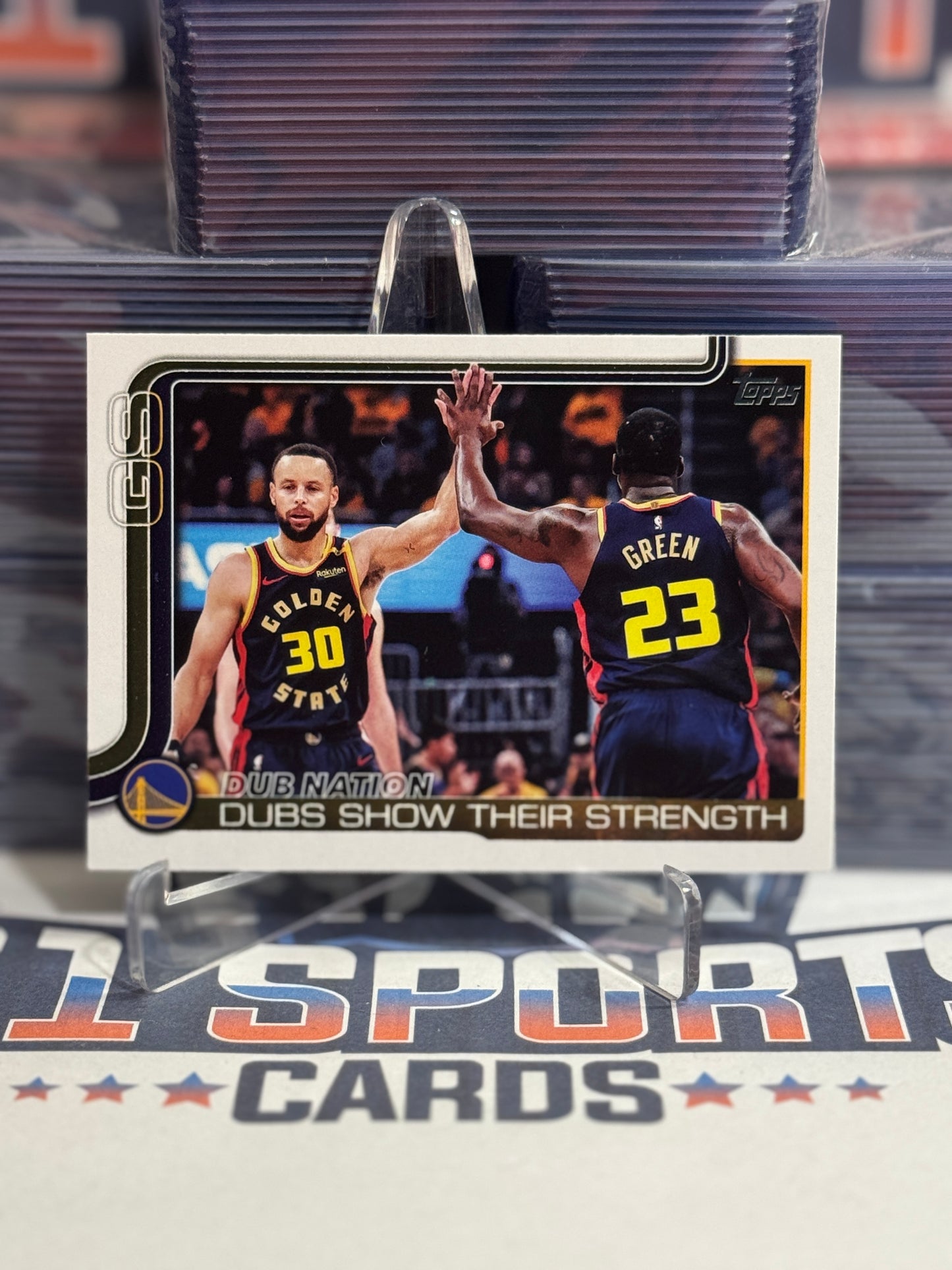 2025 Topps (Warriors Team Card) Stephen Curry & Draymond Green #291
