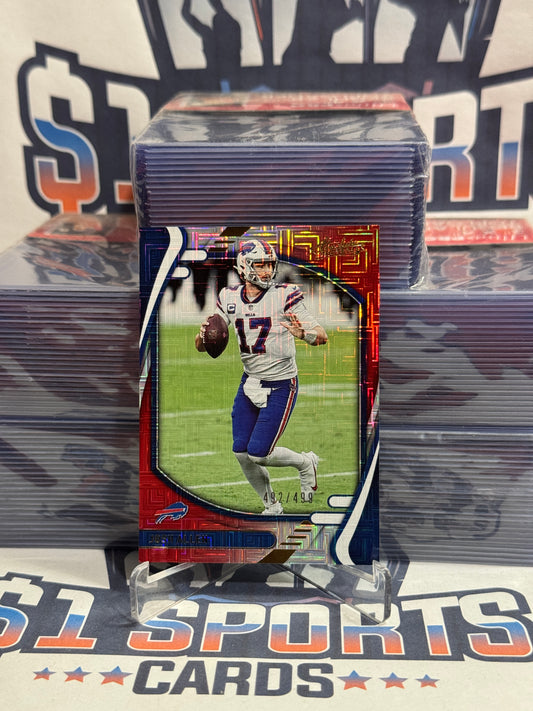 2021 Panini Absolute (Red Square 492/499) Josh Allen #36