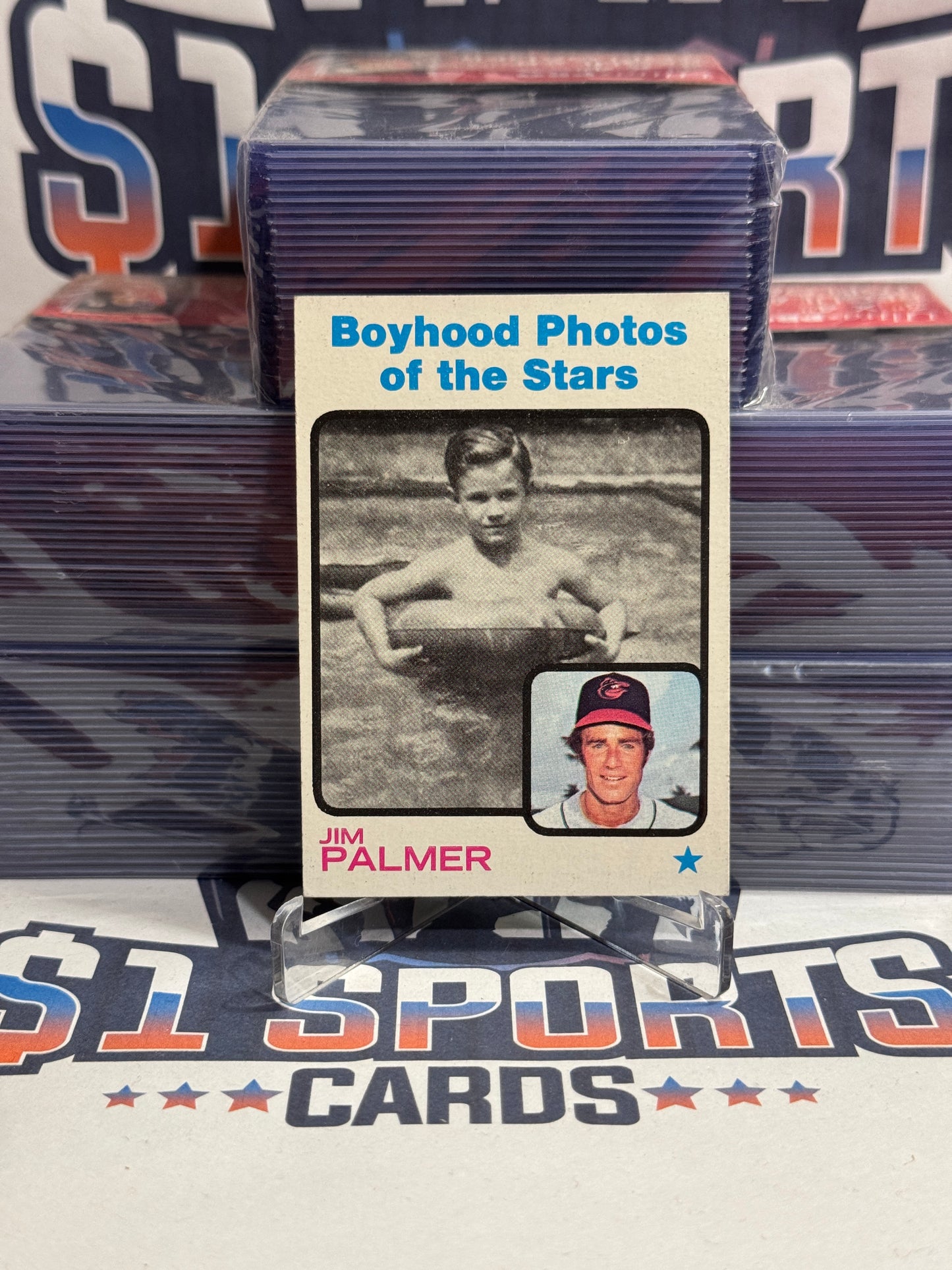 1973 Topps (Boyhood Photos of the Stars) Jim Palmer #341
