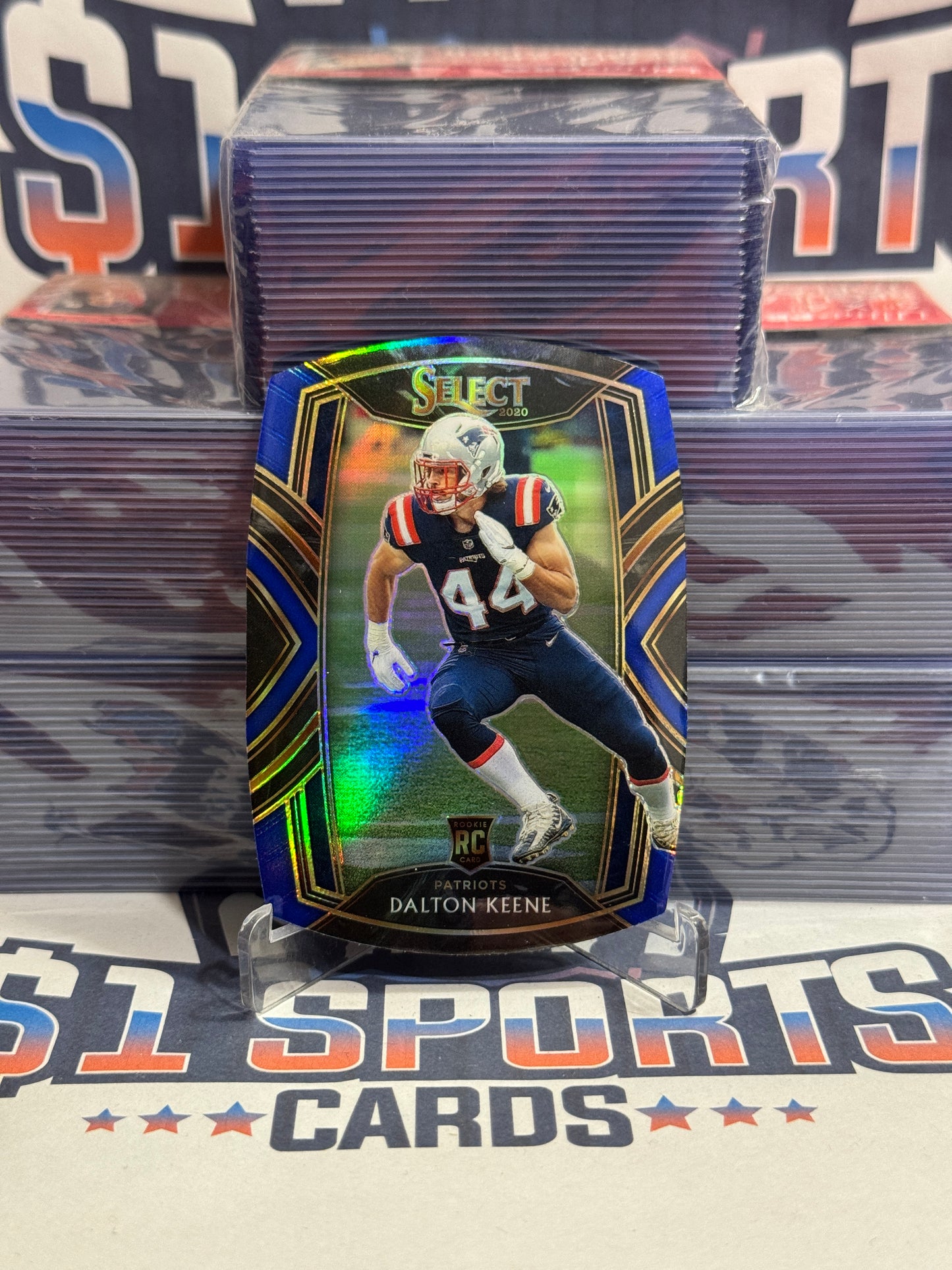 2020 Panini Select (Blue Die Cut Prizm) Dalton Keene Rookie #297