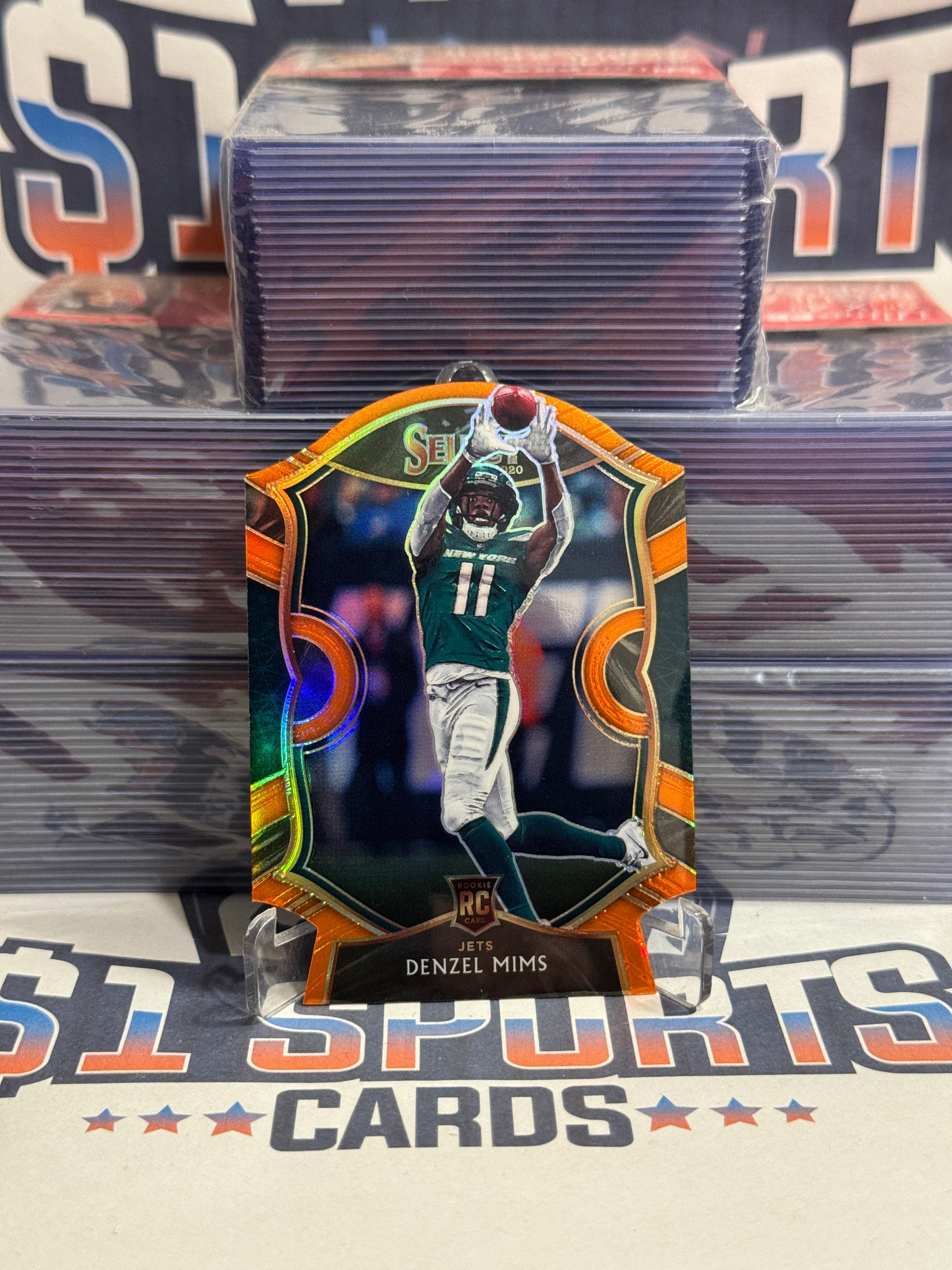 2020 Panini Select (Orange Die Cut Prizm) Denzel Mims Rookie #63
