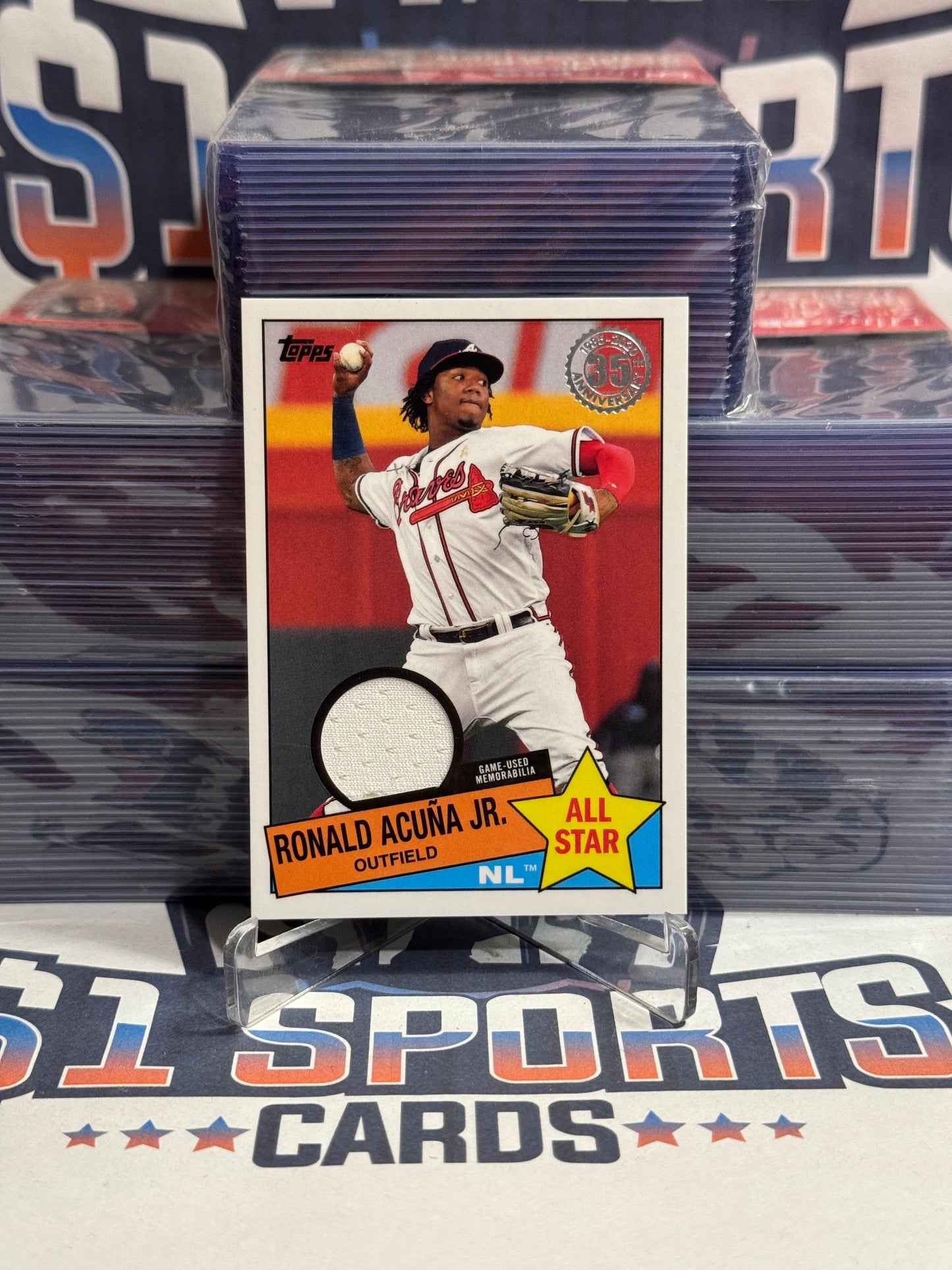 2020 Topps (1985 All-Star Redux Relic) Ronald Acuna Jr. #85ASR-RA