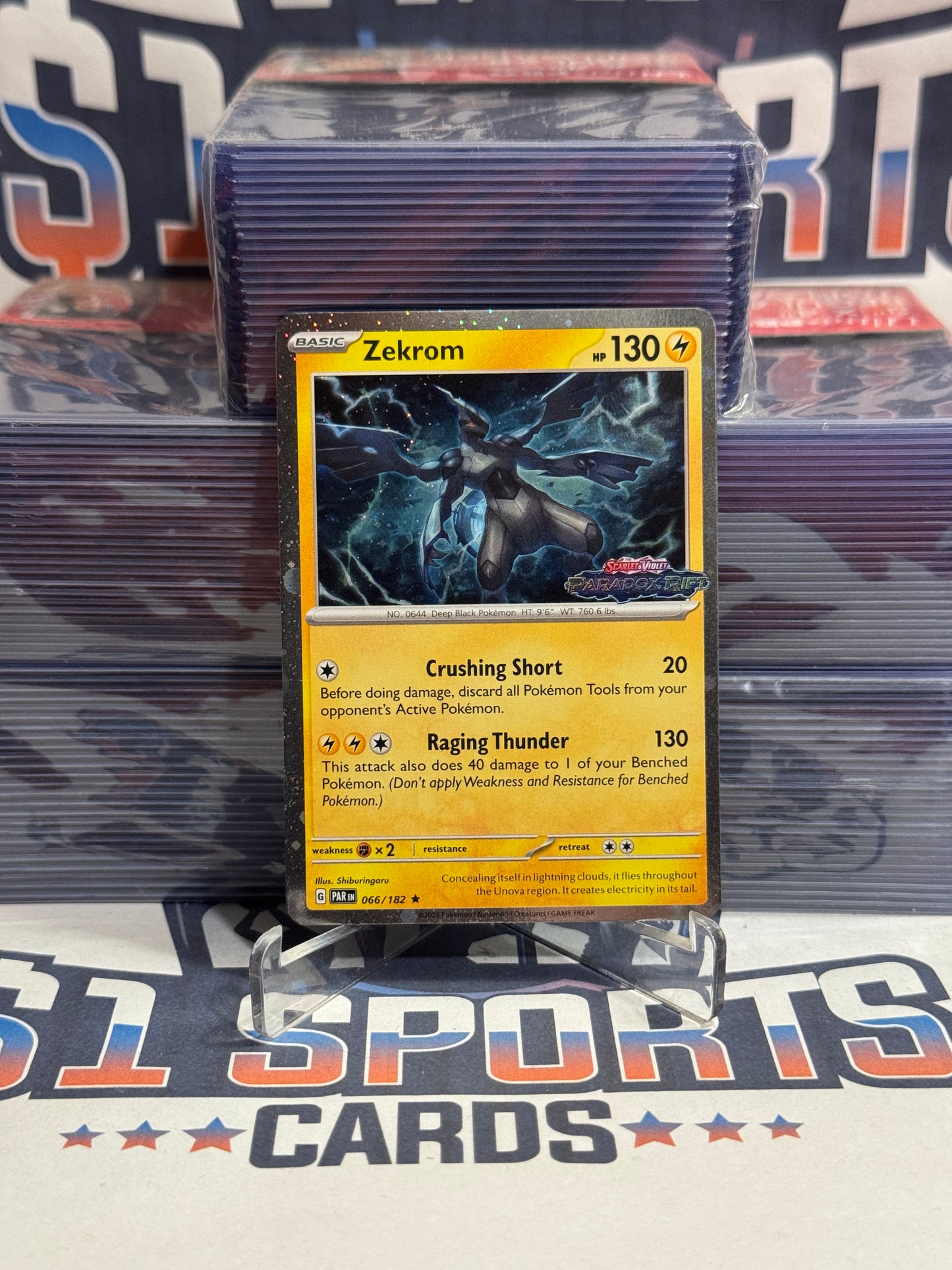 Pokemon TCG: Paradox Rift - Zekrom (PR Stamped, Rare) #66