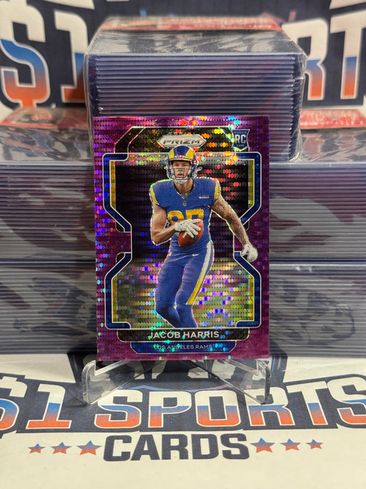 2021 Panini Prizm (Purple Pulsar Prizm) Jacob Harris Rookie #368