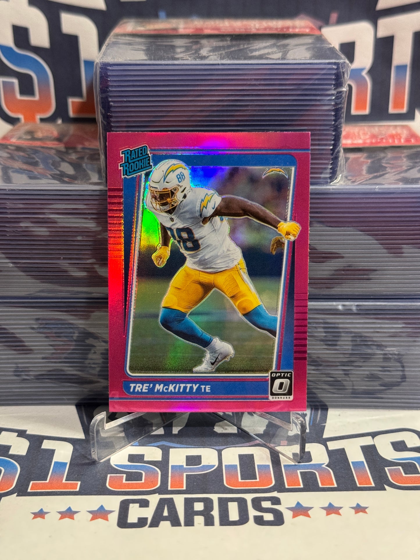 2021 Donruss Optic (Pink Prizm, Rated Rookie) Tre' McKitty #284