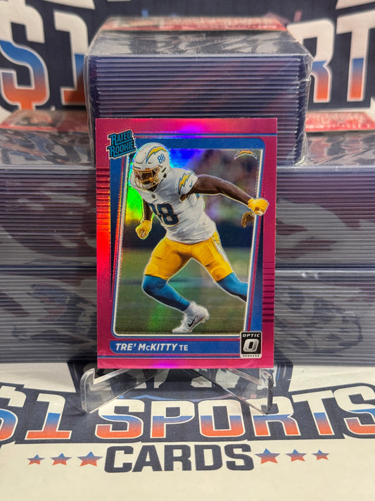 2021 Donruss Optic (Pink Prizm, Rated Rookie) Tre' McKitty #284