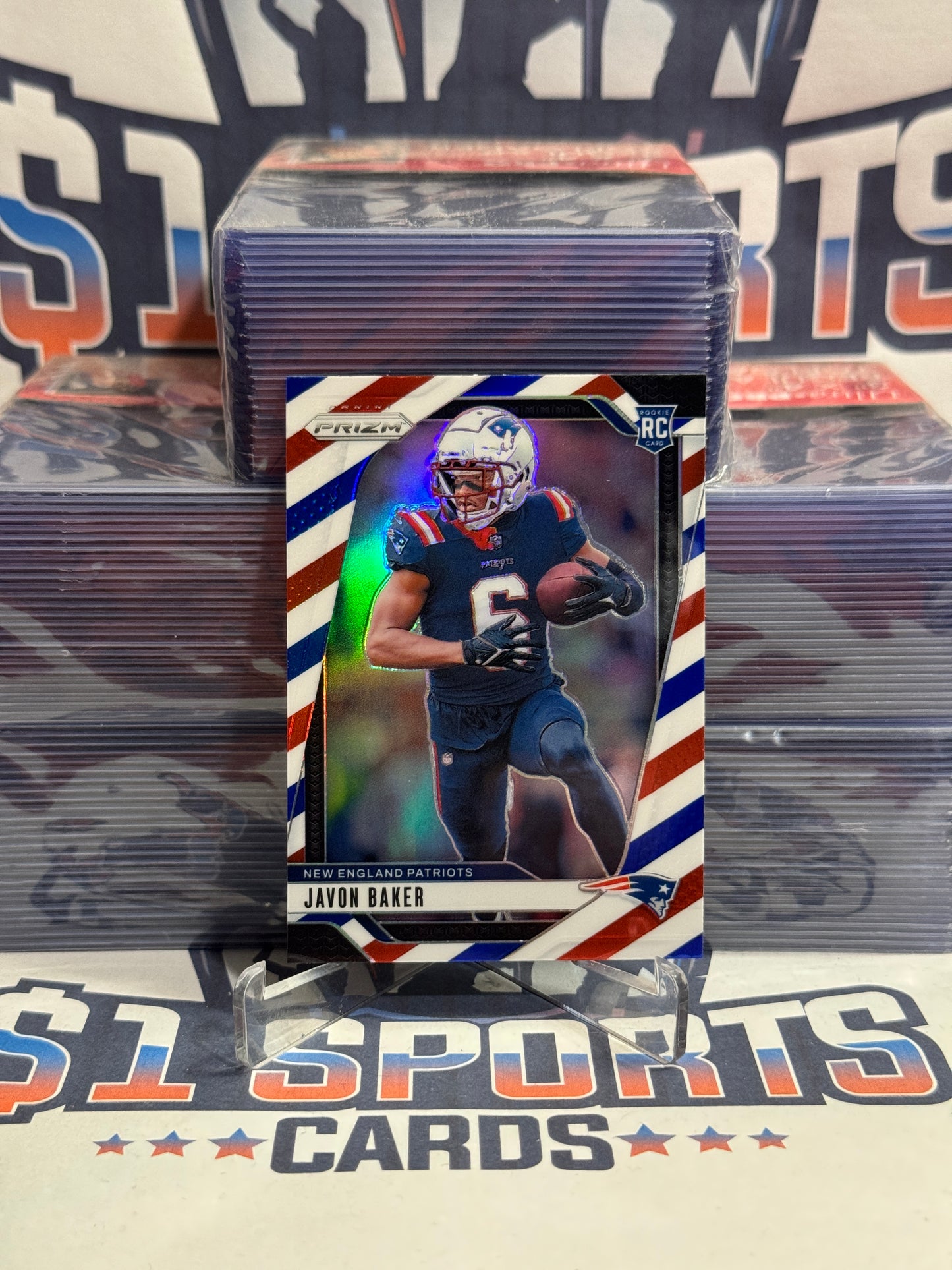 2024 Panini Prizm (Red White Blue Prizm) Javon Baker Rookie #344