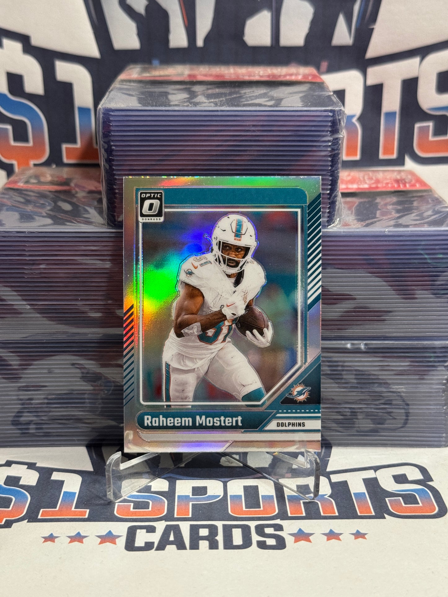 2024 Donruss Optic (Holo Prizm) Raheem Mostert #121