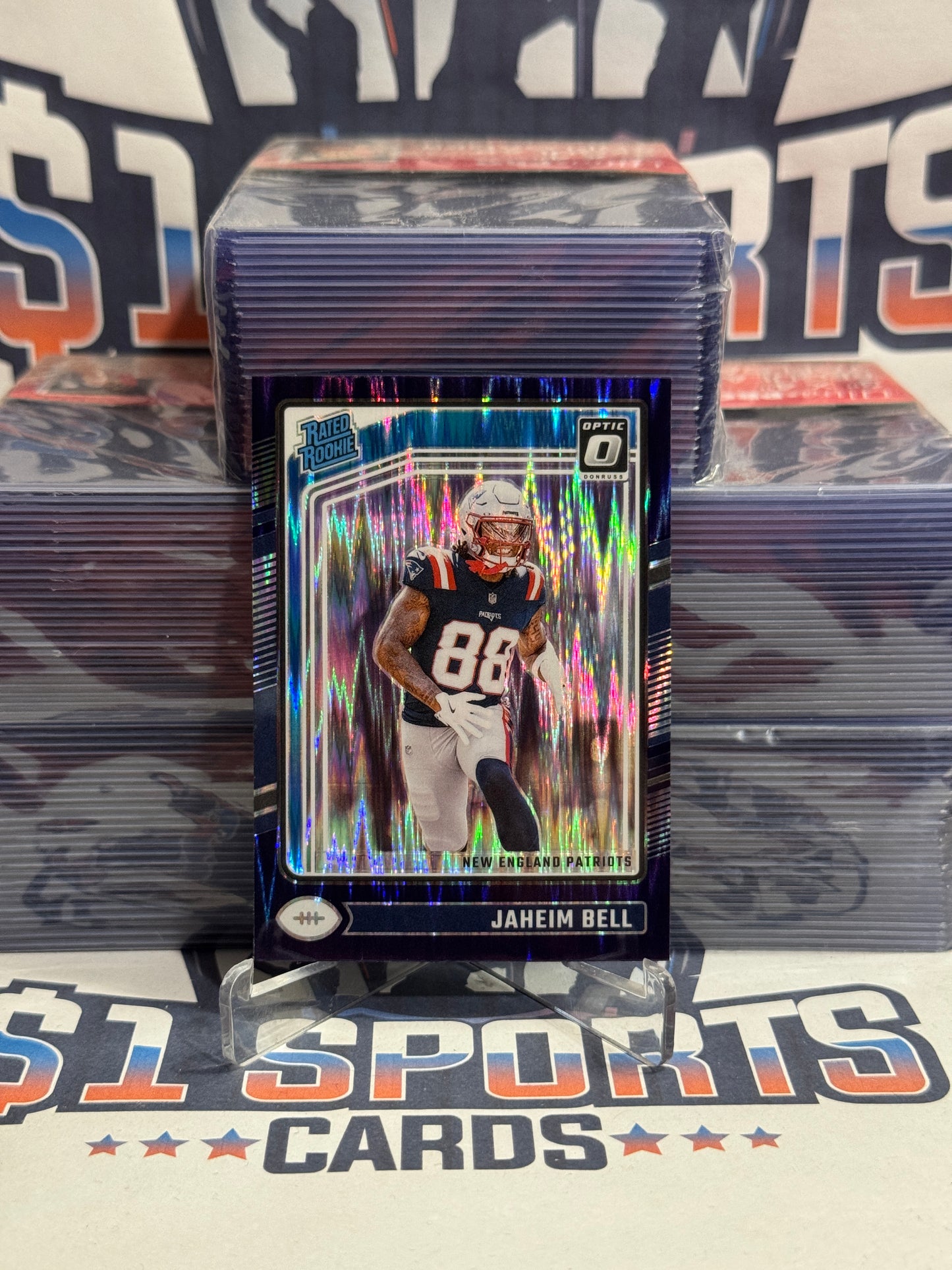 2024 Donruss Optic (Purple Shock Prizm, Rated Rookie) Jaheim Bell #238